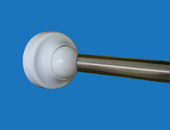 Photo of the Ceramic White Rotator Rod with White Accent Ball